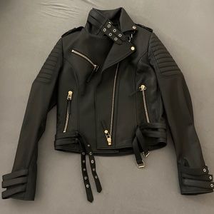 Boda Skins Kay Michaels Leather Jacket Gold Hardware